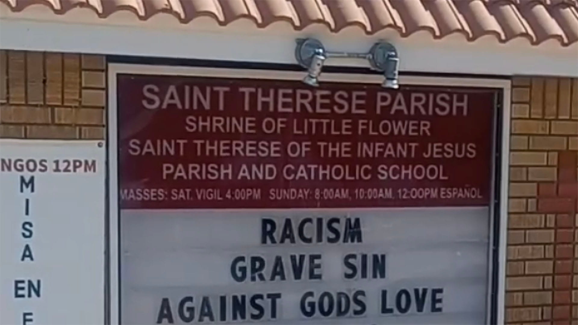 ABQ priest’s church sign targets woman who called out woke messages
